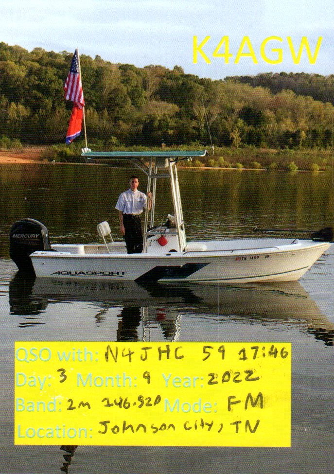 K4AGW QSL front