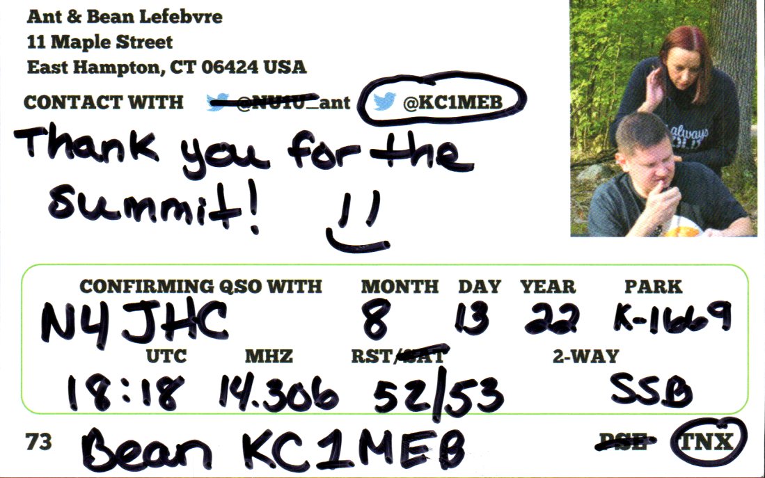 KC1MEB QSL back