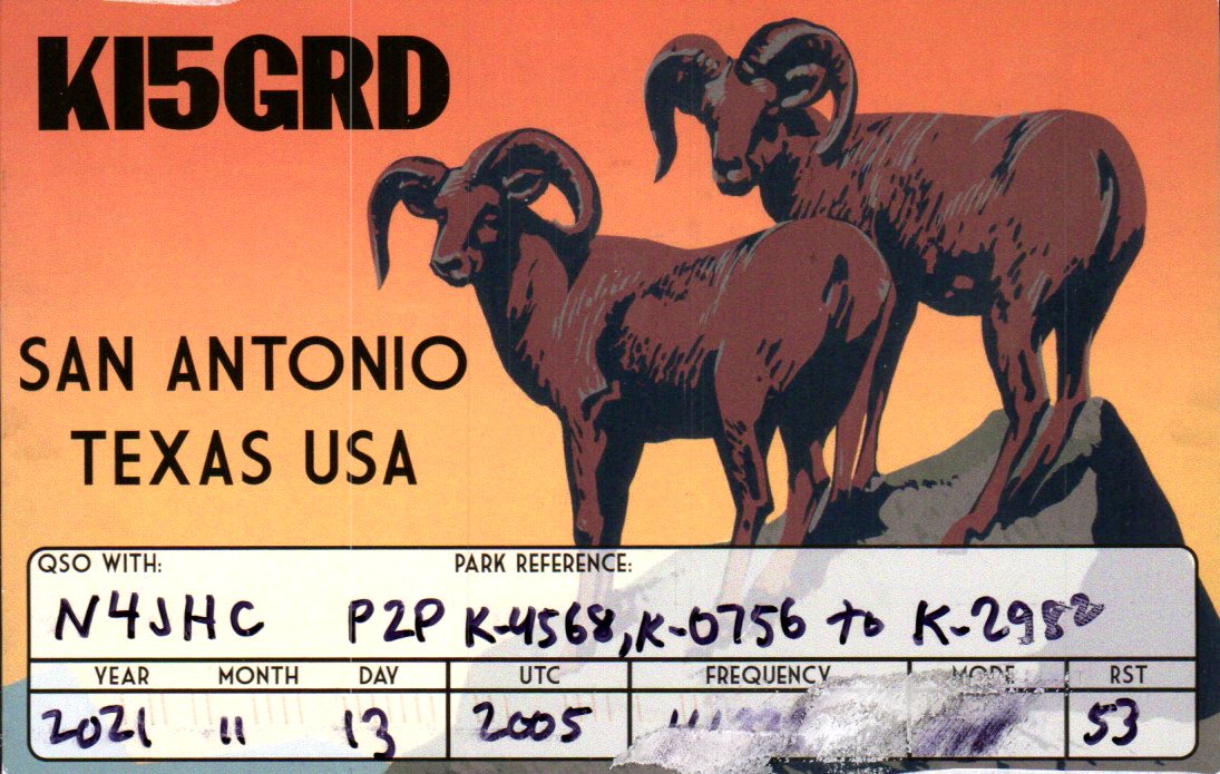 KI5GRD QSL front