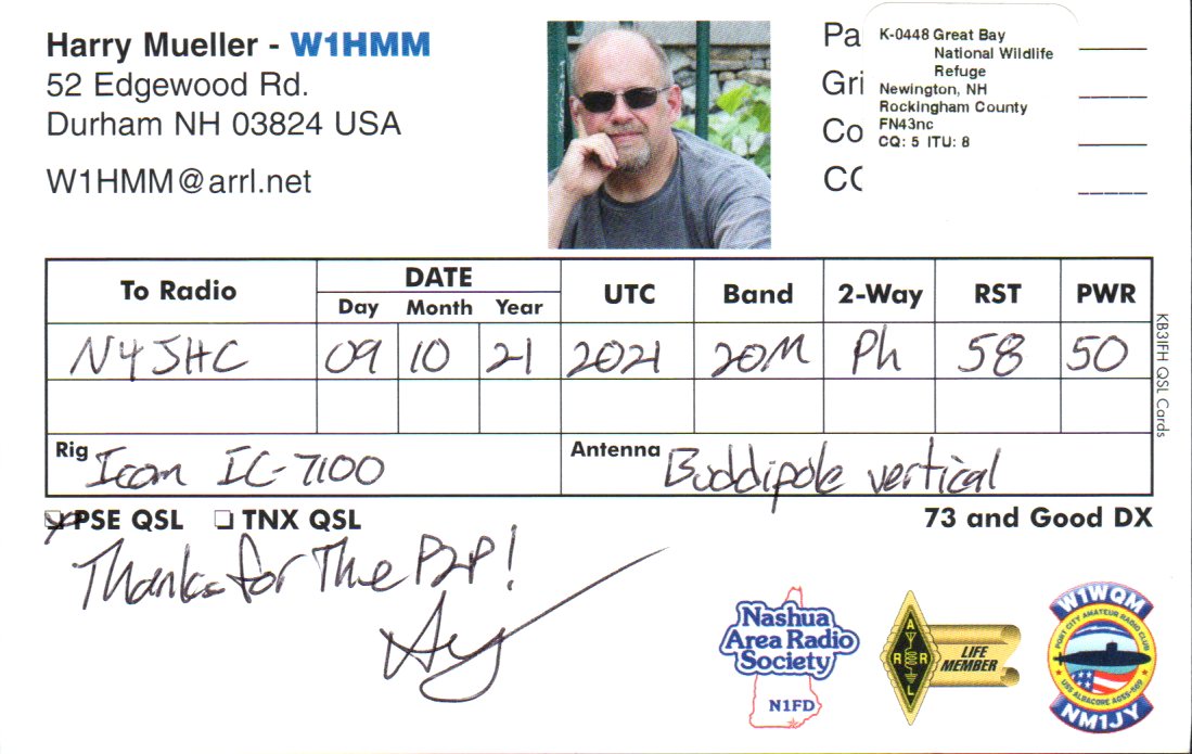 W1HMM QSL back